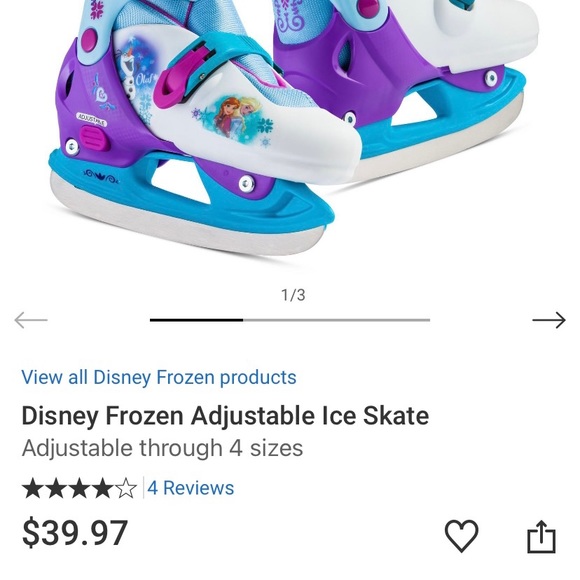 Disney Other Disney Frozen Adjustable Ice Skate Poshmark